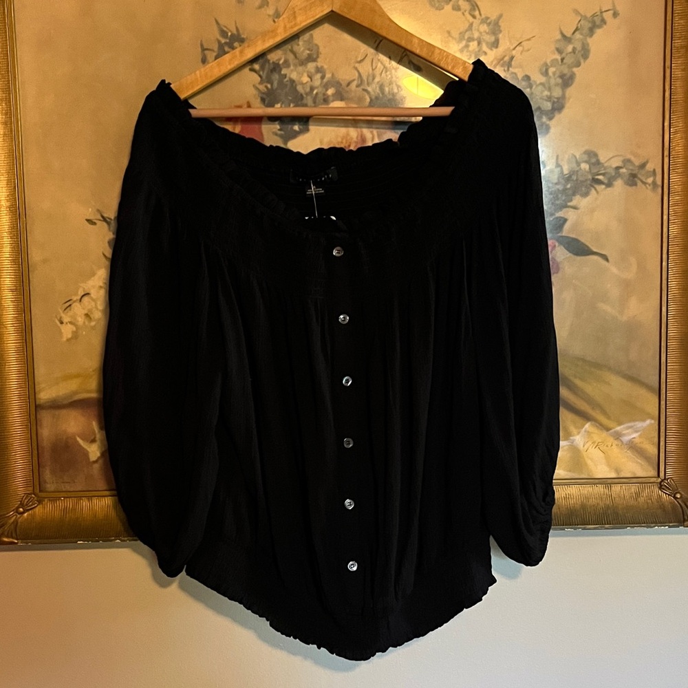 NWT Evereve Sanctuary Sole Mate Top Black‎ XL